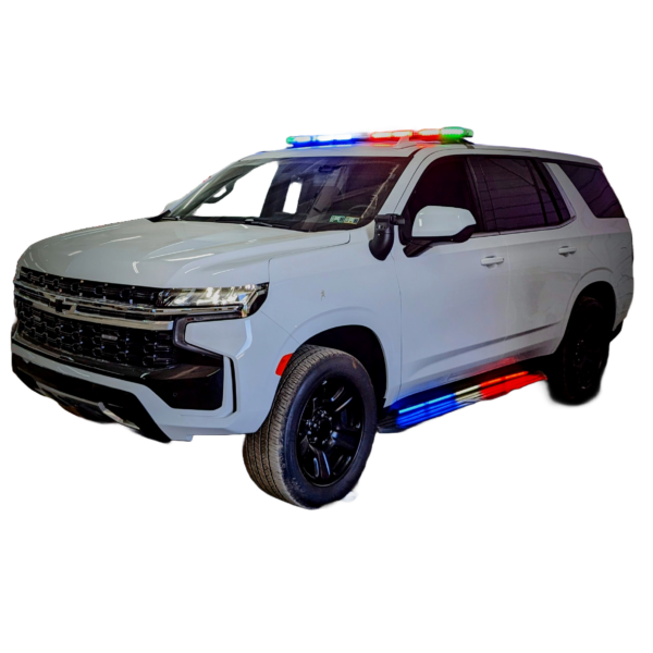 police tahoe with lights